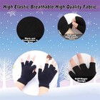 3 Pairs Winter Alpaca Wool Fingerless Gloves Men s Knitted Half Finger Mitten