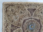 Antique Ottoman Turkish Gold Metallic Embroidered Tapestry 40x37cm