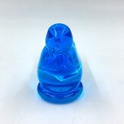 1991 Ron Ray Bluebird Of Happiness Figurine Blue Bird Art Glass Figure 4 l X 3 h