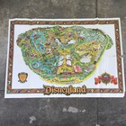 Vintage Disneyland Wall Large Map Walt Disney 30  X 43  Poster Guide 1989