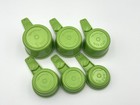 Vintage Nesting Tupperware Measuring Cups Apple Lime Avocado Green Set Of 6