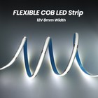 Cob Led Strip Flexible Tape Lights 12v 1-10m Bedroom Indoor Lighting Warm White