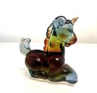 Boyd   s Rubina  rainbow  Unicorn Glass Figurine Hand Crafted B In Diamond  2 2 