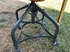 Antique Toledo Industrial Drafting Stool Vtg Adjustable Swivel Chair