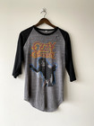 Ozzy Osbourne Vintage 1981 Diary Of A Madman Raglan 3 4 Sleeve Shirt Paper Thin