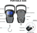 Digital Fish Scale 110lb 50kg Lcd Hanging Luggage Scale W  Hook   Tape Measure