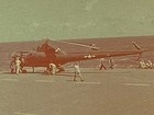 Vintage Glass Super Slide Military Helicopter