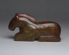 3  Chinese Natural Hetian Jade Nephrite Carved Fengshui Horse Statue