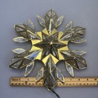 Balsam Hill Star Tree Topper Lighted Capiz Shell Gold 10  Christmas Holiday