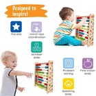 Classic Wooden Abacus For Kids Math  Educational Counting Toy With 100 Beads    