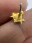 Vintage 10k Gold marked  Masonic Lodge Screw Back Lapel Pin