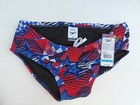 New Speedo Men s Swim Briefs Overdrive True Cobalt Star Pattern Size 34 36