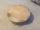 Vintage Taos Pueblo Style Double-sided Drum