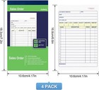 4 Pack Receipt Book  4 17inx7 2in Receipt Book With Carbon Copies  2-part    