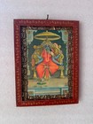 Old Picture Frame Goddess Mata Matangi Wall Decor Wooden Painted Frame - 9 X 12 