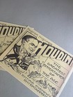 Harry Houdini  3 Shows In 1 Reprinted Handbill  Rare Collectible