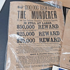 Old West Outlaw Poster Lot-lincoln Reward   Confederate Currency Replicas Signs