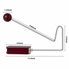 Vibraslap Musical Instrument Wood Metal Hand Percussion Rattle Red