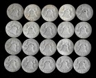Franklin Half Dollar Roll  20 Coins   90  Silver  1949-63  Lot E10