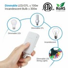 Dewenwils Plug In Dimmer Switch For Dimmable Led cfl Lights 5 Ft Cord White