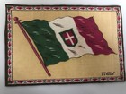 Vintage Antique Cigarette Tobacco Flannel Felt Flag - Italy  5 23  X 8 