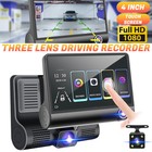 Hd 1080p Car Dvr Dash Cam Video Recorder Front Rear Inside Camera Night Vision