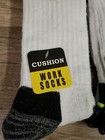 2 Pair Mossy Oak Extra Cushion Work Socks Crew Length Size 6-12 New