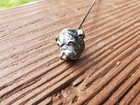 Antique Sterling Silver Bulldog Hat Pin