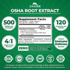Osha Root Extract 120 Capsules Vegan 500 Mg Strength Potent 4 1 Immune Support