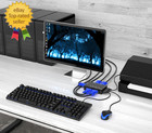 Vga Kvm Switch   4 Port Usb Vga Kvm Switch W 4 Kvm Cables   3 Usb Hubs For 4 Com