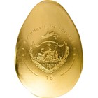 Palau  Golden Dragon Egg 0 5gram 9999 Gold Coin W capsule  coa