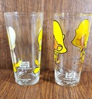 Vintage Lot 1973 Warner Bros Pepsi Collector Series Looney Tunes Glass Set Of 2