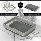 Shower Caddy Shelves Organizer Rack 3 Pack With Soap Holder No Drilling Wall