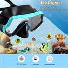 Adult Snorkel Set Scuba Diving Mask Tempered Glass Panoramic Swim Kit Pro