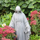 3ft  Tall Virgin Mary Statue  Granite  Outdoor Religious Garden Sculpture Lawn