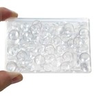 Clear Round Glass Cabochons Dome Tiles  Flat Back Dome Cabochons