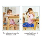Toddler Booster Seat For Dining Table  Removable Chair Cushion