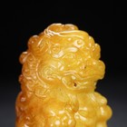 Chinese Han Dynasty Ritual Vessels Fine Hetian Jade Bixie Beast Amulet Pendant