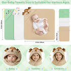 9 Pcs Baby Bath Towels For Newborn Essentials  dinosaur  Unicorn  Bear 
