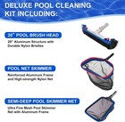 Poolaza Pool Cleaning Kit W 20 pool Brush   2 Pool Skimmer Nets 3-piece Kit Incl