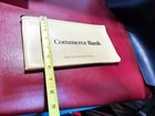 Vintage Commerce  Bank St Louis  Deposit Cash Coin  Money Bag Pouch Zipper