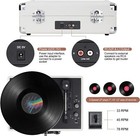 Turntable Record Player 3speeds With Built-in Stereo Speakers Headphone Jack mp3