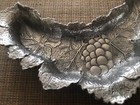 Arthur Court L-shaped Half Circled Bowl Leafy Grapevine 2011 12x5x1 5    Very Nice