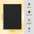 28 Sheets Black Cardstock Paper 8 2    X 11 6     80lb 230gsm Card Stock Heavy Pa   