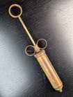 Vintage Brass 3 Ring Medical Or Veterinary Or     Syringe Pre-owned Unbranded