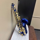 Eastrock Dark Blue golden Alto Saxophone E Flat Sax Full Kit W  Case