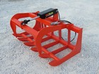 48  Root Grapple Bucket And 48  Long Pallet Forks Attachment Combo Quick Attach