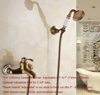 Antique Brass Single Handle Bathroom Hand-held Shower Faucet Mixer Tap 2tf304