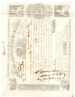 1000 Shares State Of Ohio Canal Stock  No  18728  Loan Of 1860  Feb  8  1847