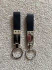 Genuine Bmw Leather Key Rings X 2